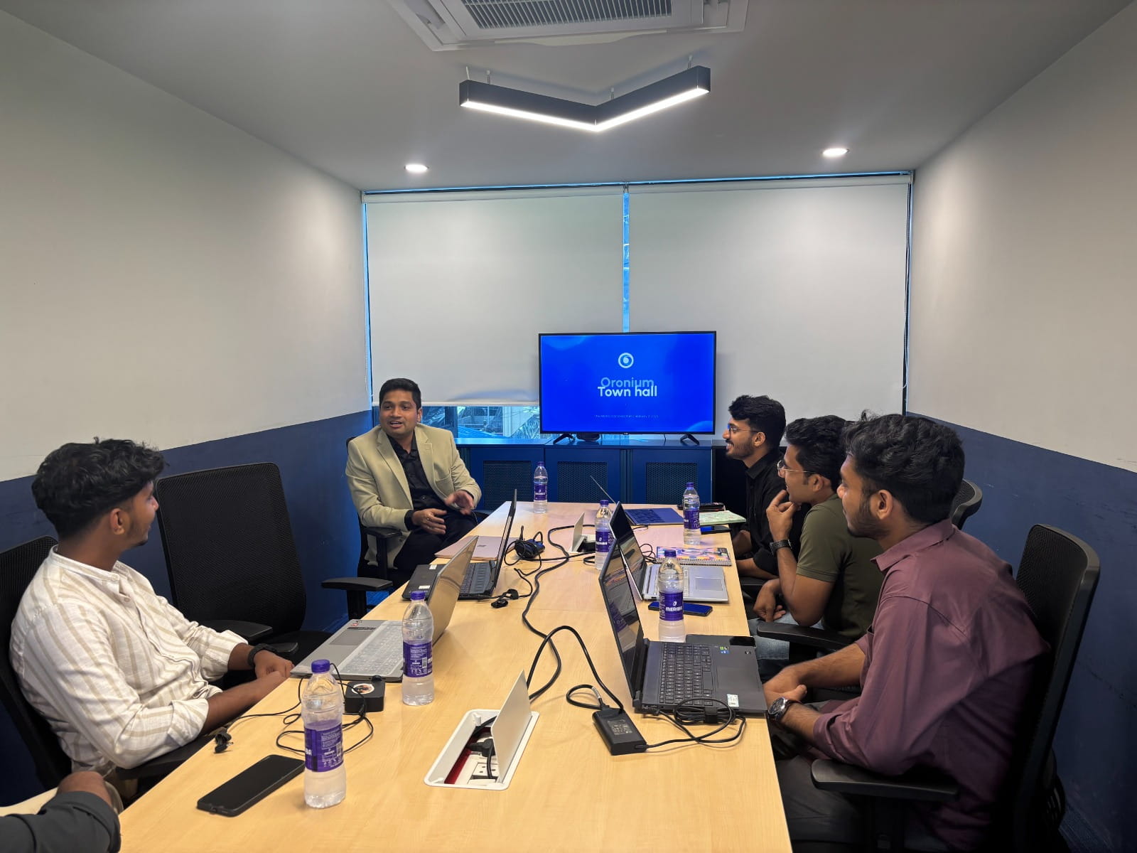 Engineering Meetup — Another moment from an Oronium Town Hall with the engineering team.